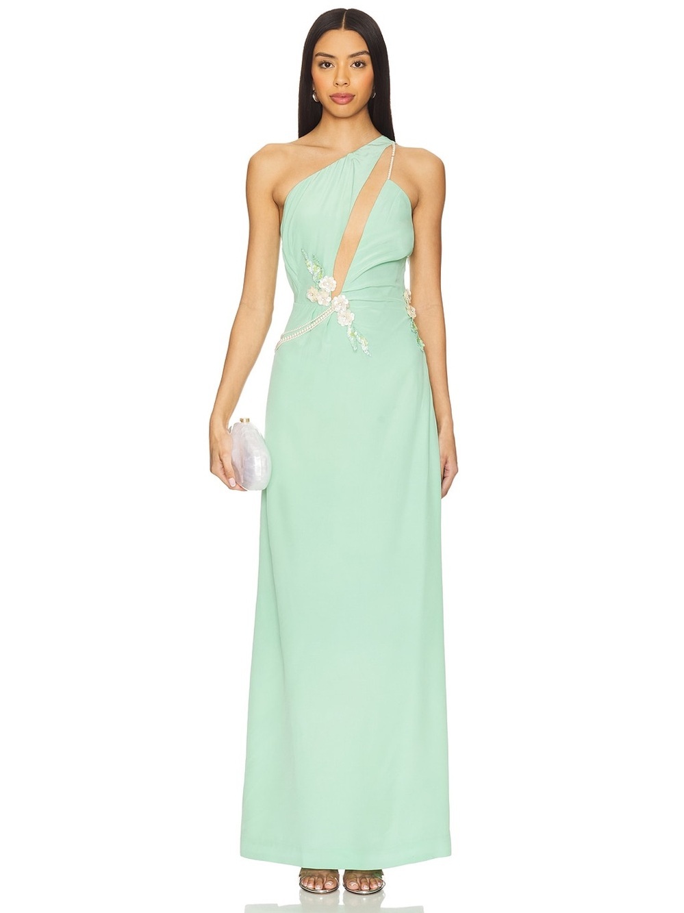 La Fuori Floral Green Embellished Mini Dress | NWT | REVOLVE | Retail $700